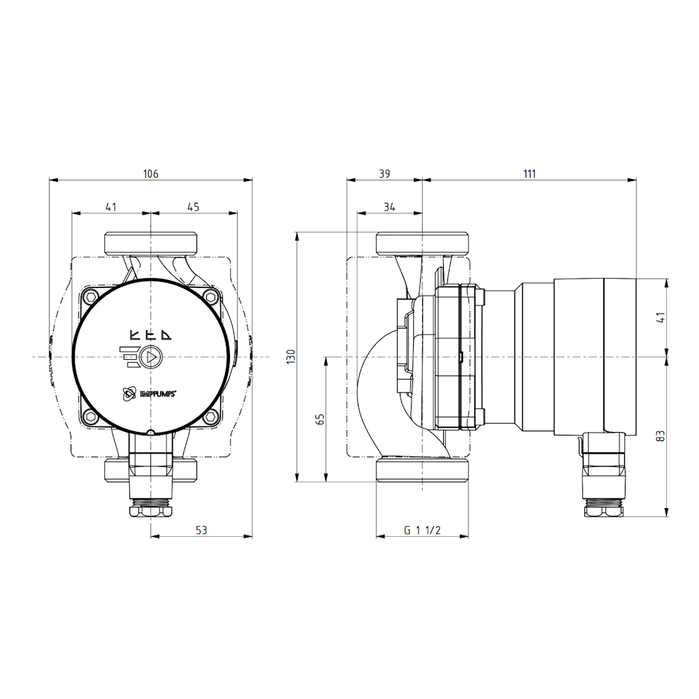 Циркуляційний насос IMP Pumps NMT MINI 25/70 130 мм (AKV-979527224) - фото 2