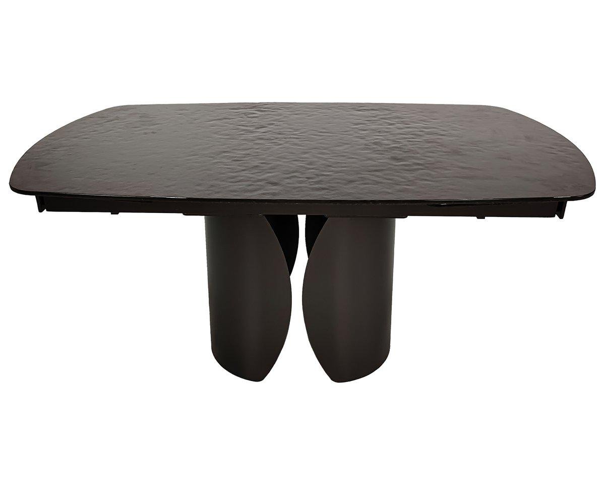 Обеденный стол раскладной Intarsio EDGAR 160-240х90 см Бронзовый/Коричневый (EDGAR160) - фото 3