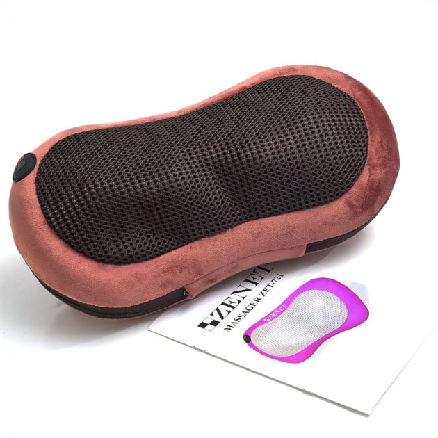 Подушка массажная Zenet роликовая с прогревом (Zet-721) - фото 2 Подушка массажная Zenet роликовая с прогревом (Zet-721) - фото 2