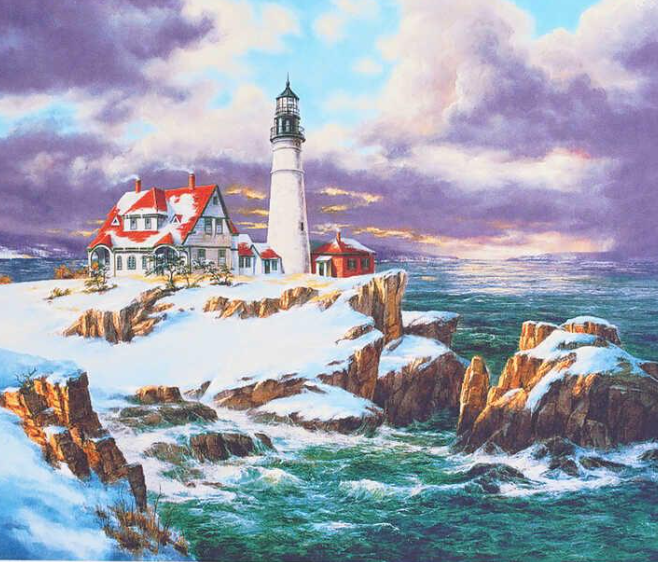 Картина за номерами TK Group 31541 30 Будиночок біля моря 40х30 см (121710)