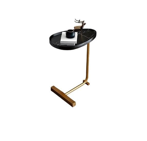 Столик журнальный деревянный с металлическим основанием Черный (JD-95-346) Столик журнальный деревянный с металлическим основанием Черный (JD-95-346)