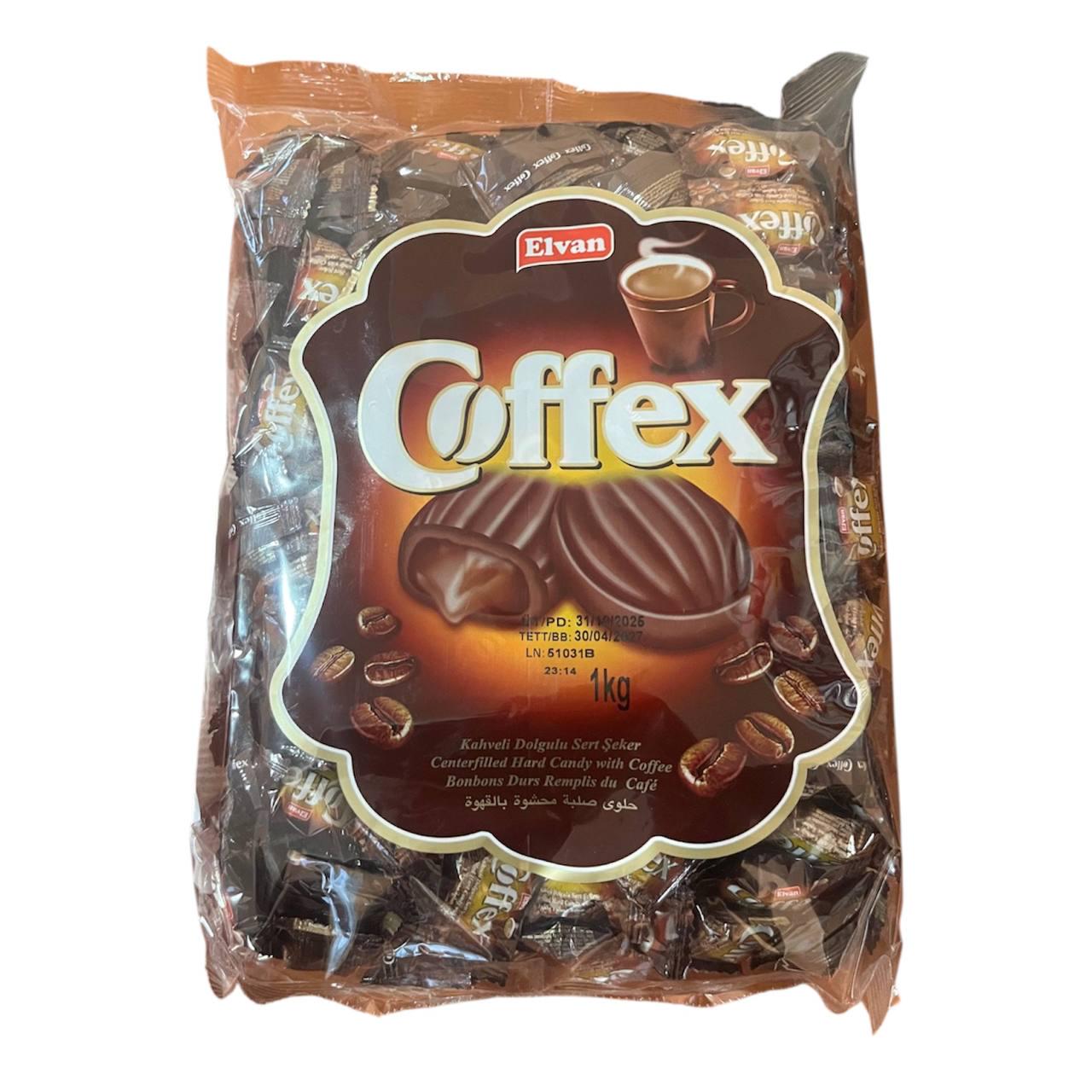 Цукерки Elvan Coffex з кавовою начинкою 1 кг (00000006762)