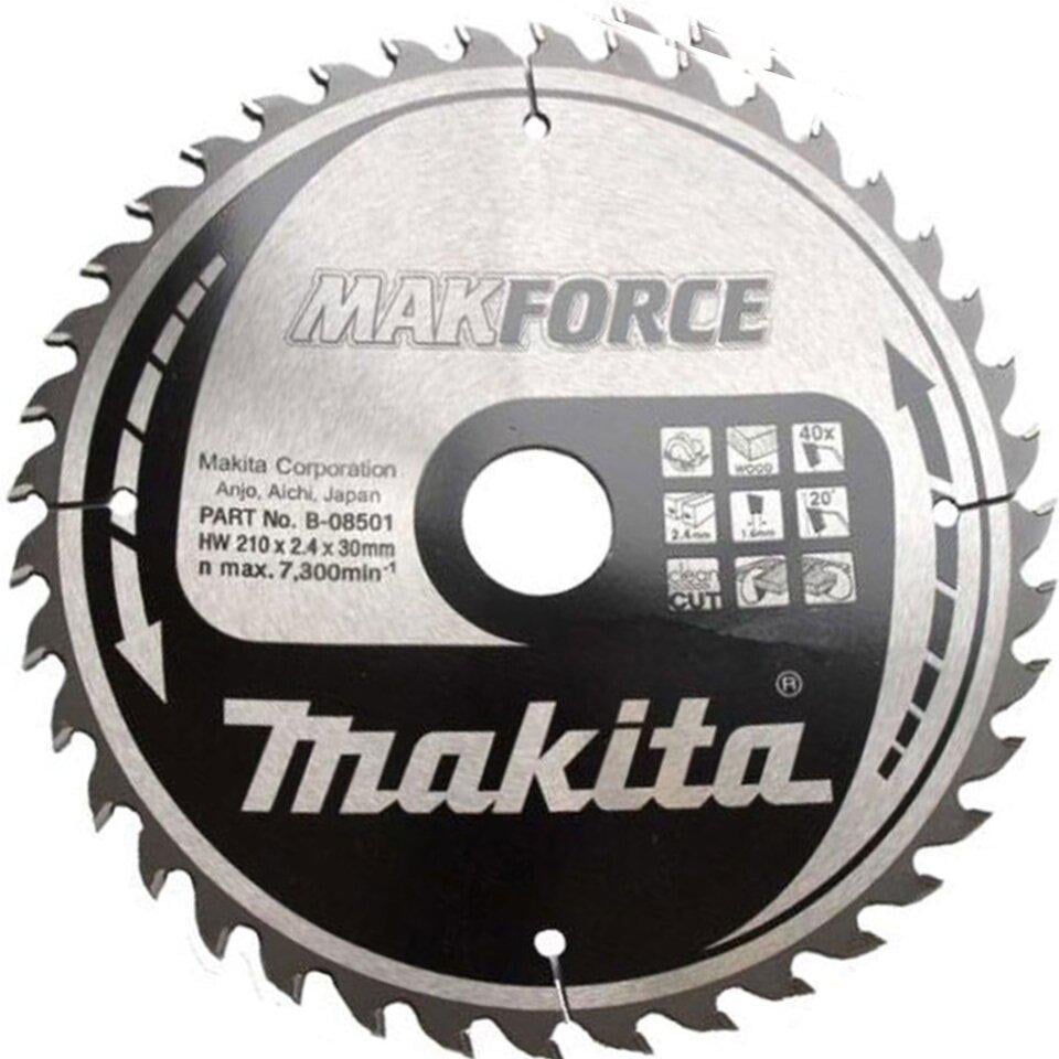 Диск пильный по дереву Makita Makforce 210х30 мм 40T
