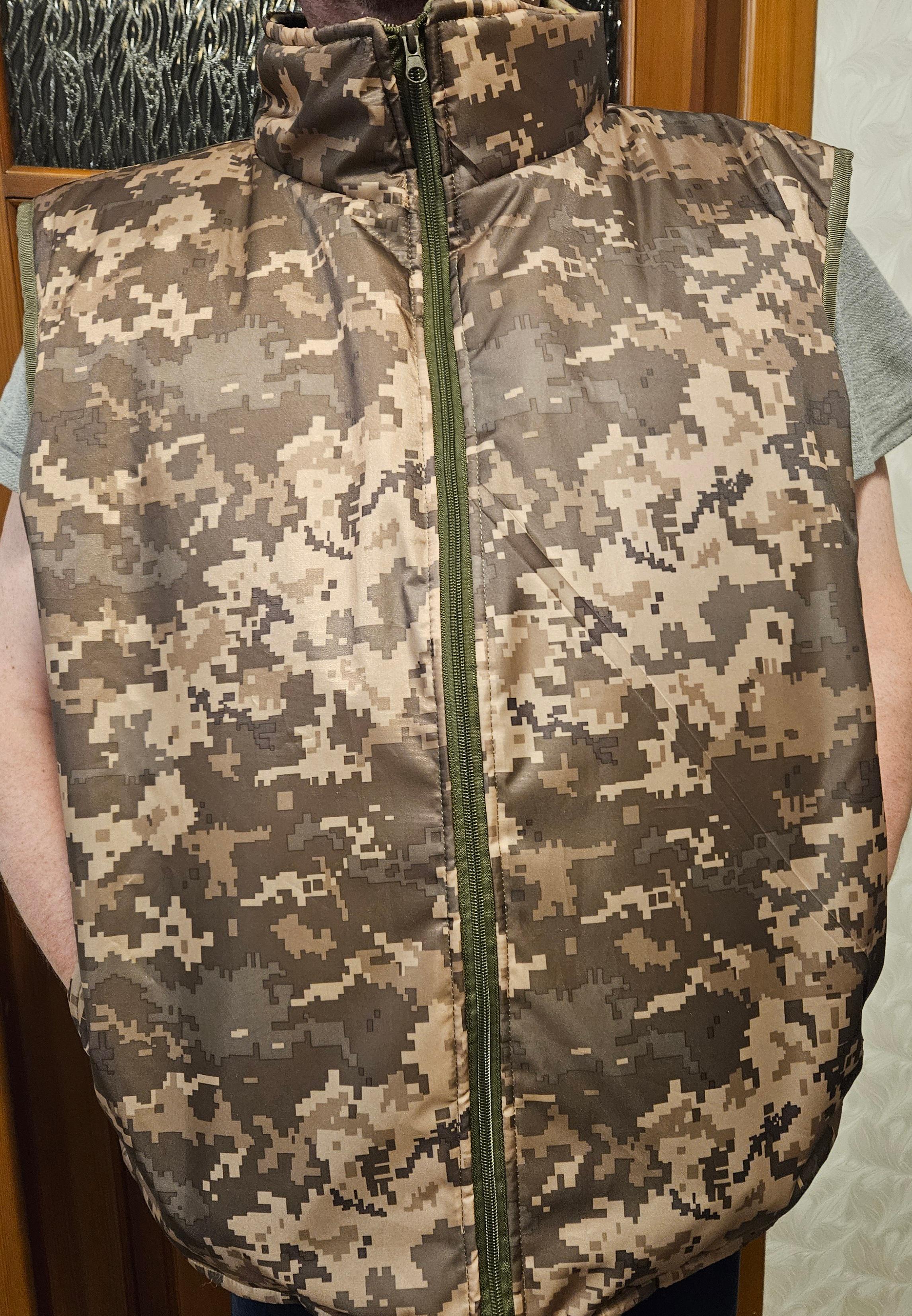 Жилет-безрукавка р. 52-54 Піксель (33) - фото 3 Жилет-безрукавка р. 52-54 Піксель (33) - фото 3