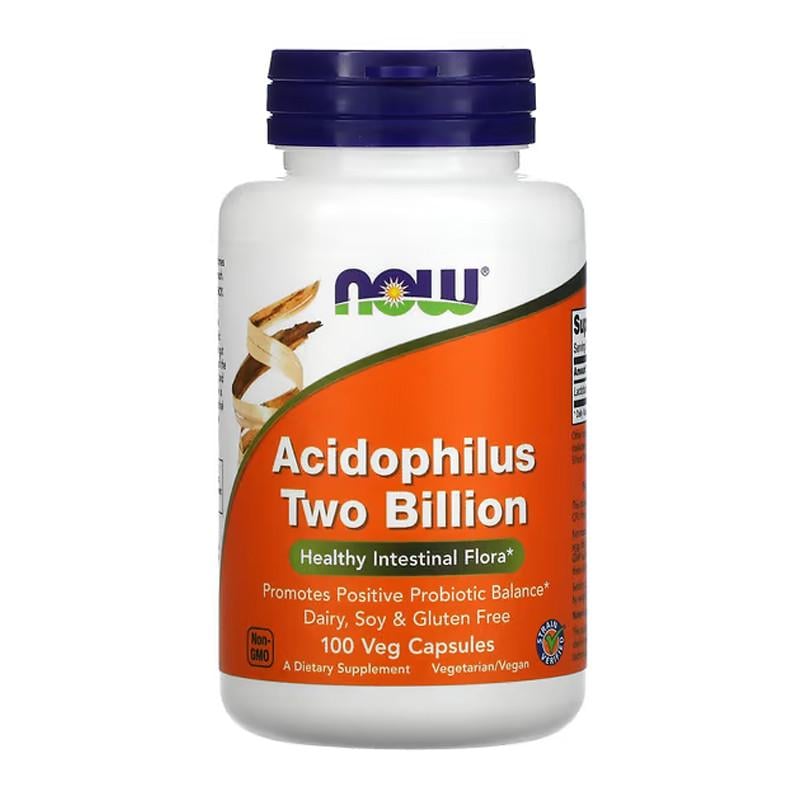 Пробиотики NOW Acidophilus Two Billion 100 капс. (08495-01)