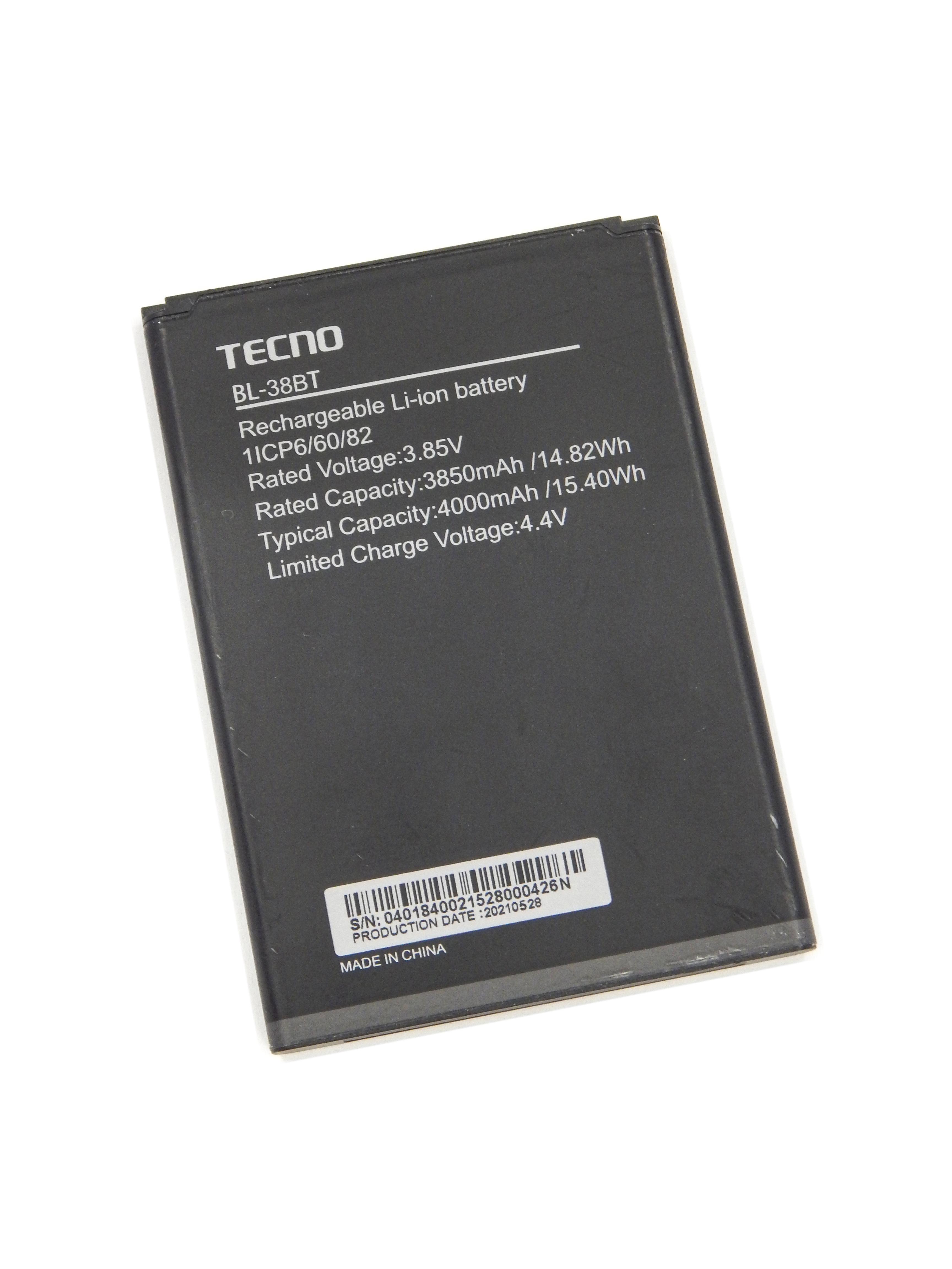 Акумулятор для Tecno BL-38BT 4000 mAh (11778991)