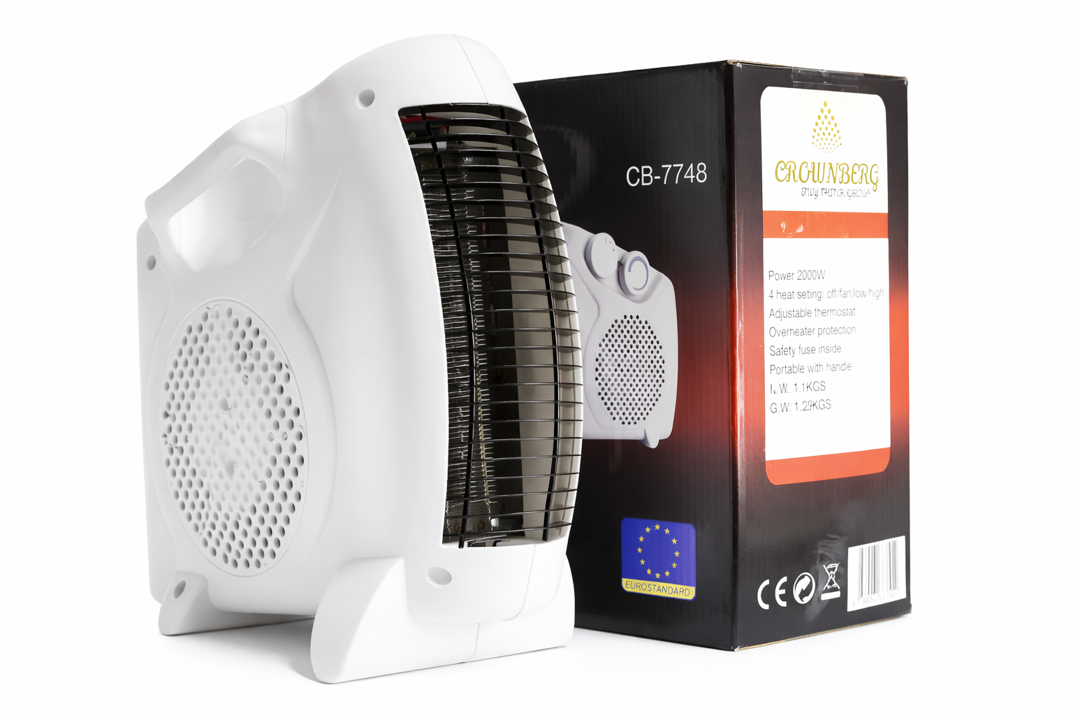 Тепловентилятор Crownberg CB-7748 2000 Вт (ML-05610)