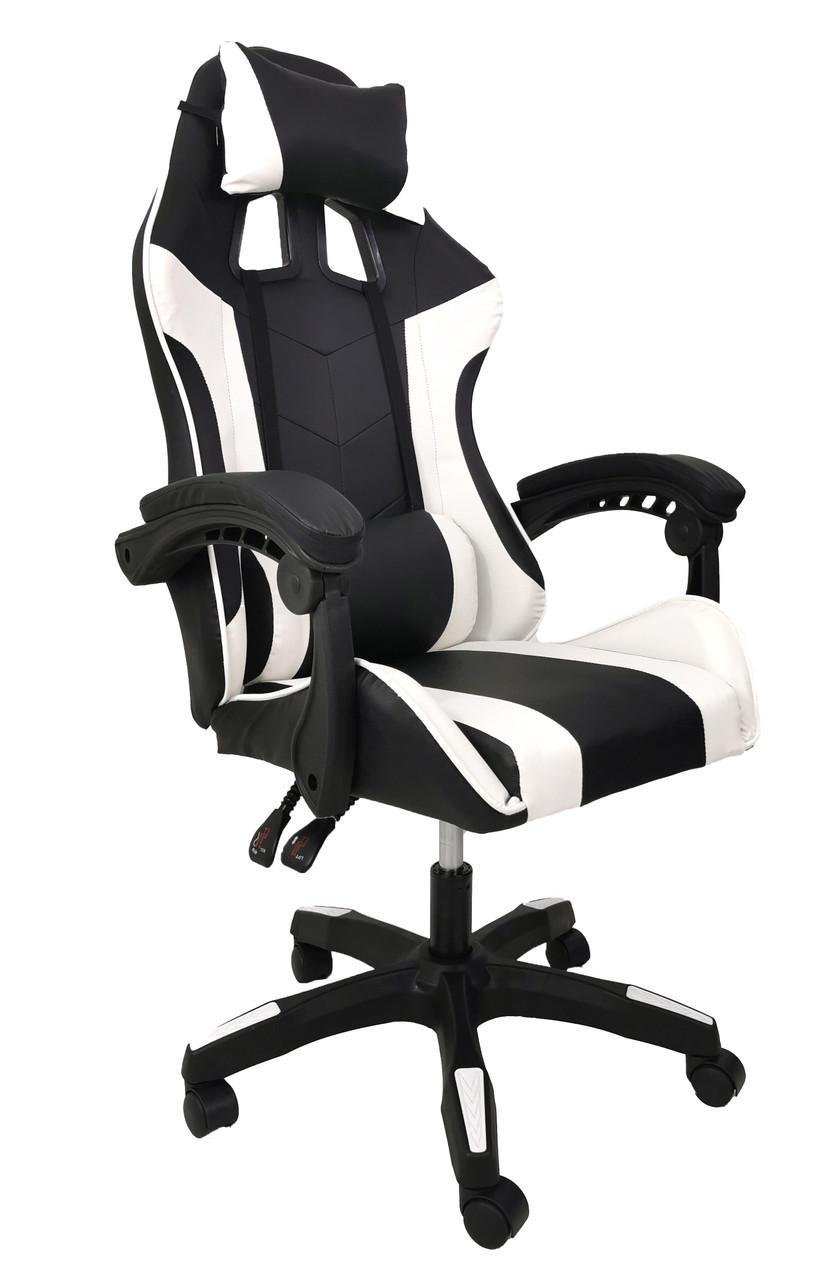 Кресло игровое компьютерное с подушками Racer Pro Белый - фото 3 Кресло игровое компьютерное с подушками Racer Pro Белый - фото 3