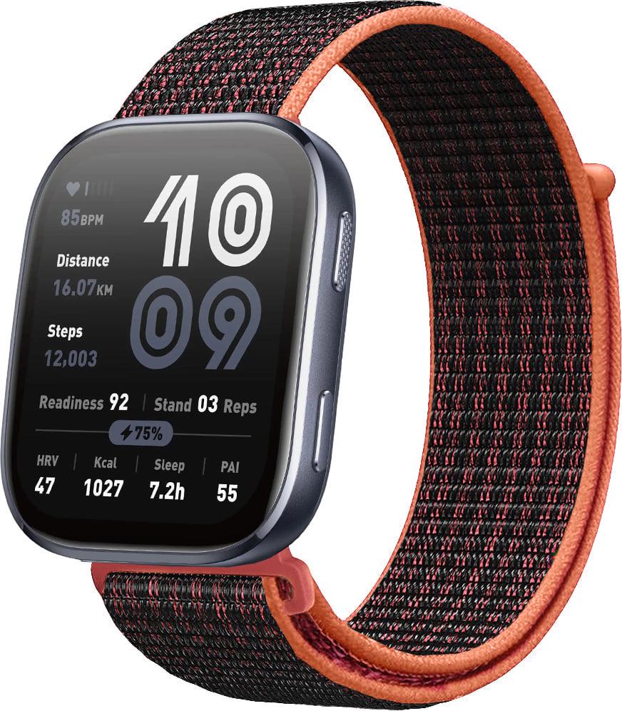 Ремешок нейлоновый Sport Loop для Amazfit Bip 6 Black/Red (40536-44) Ремешок нейлоновый Sport Loop для Amazfit Bip 6 Black/Red (40536-44)