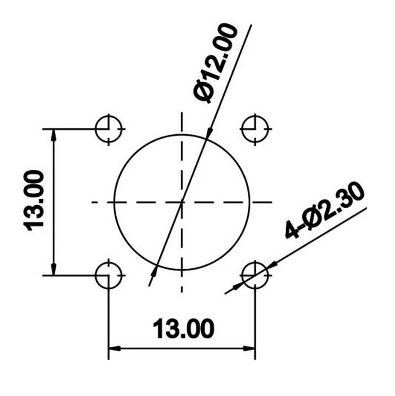 Роз'єм герметичний панельна розетка CNLINKO 2pin LP12-J02SX-02-401 (2338163256) - фото 10 Роз'єм герметичний панельна розетка CNLINKO 2pin LP12-J02SX-02-401 (2338163256) - фото 10