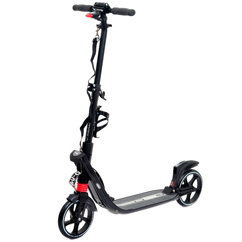 Самокат двухколесный Itrike Rider складной регулировка высоты руля Черный (2T1066)