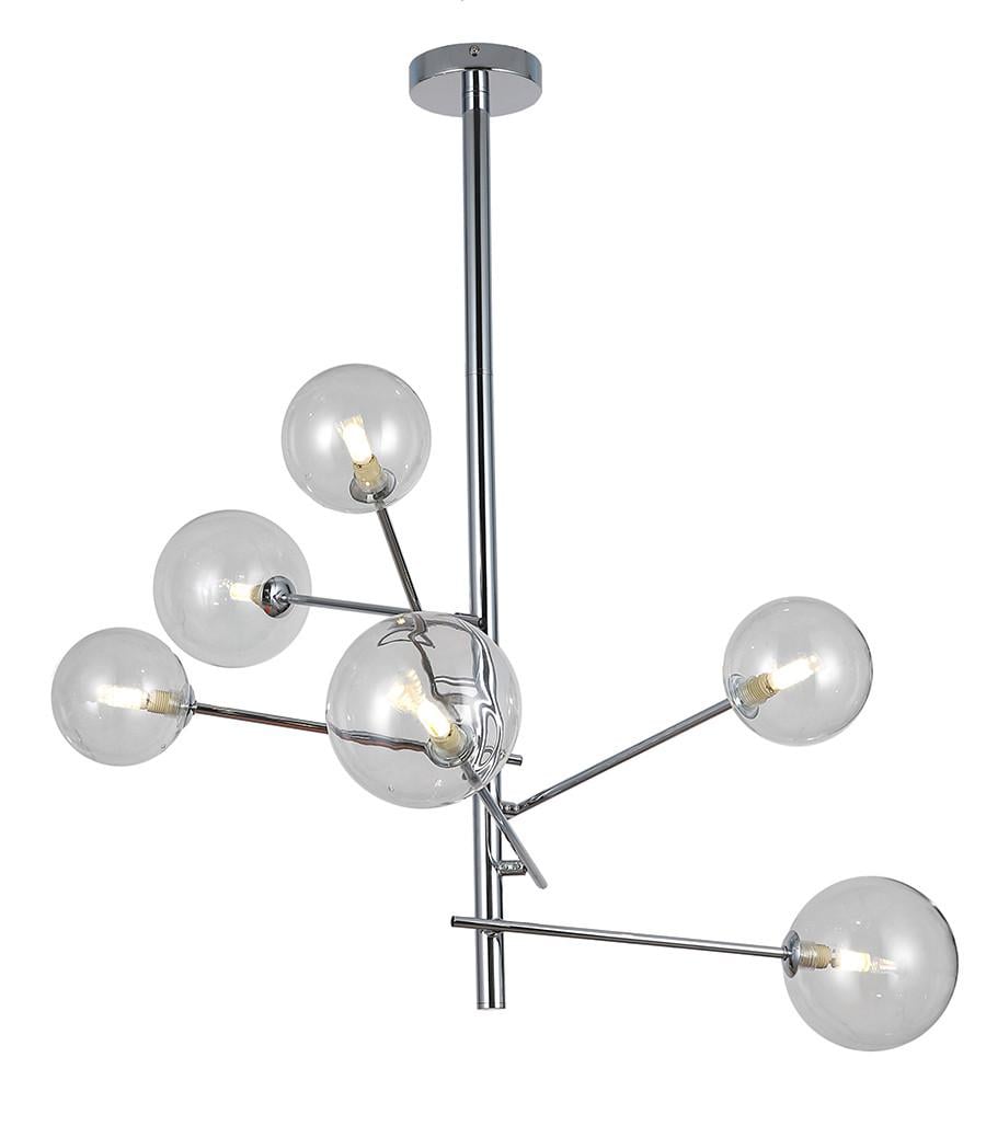 Люстра Levistella 761LLP01-6 CR+CL Хром/Прозрачный (1887932228)