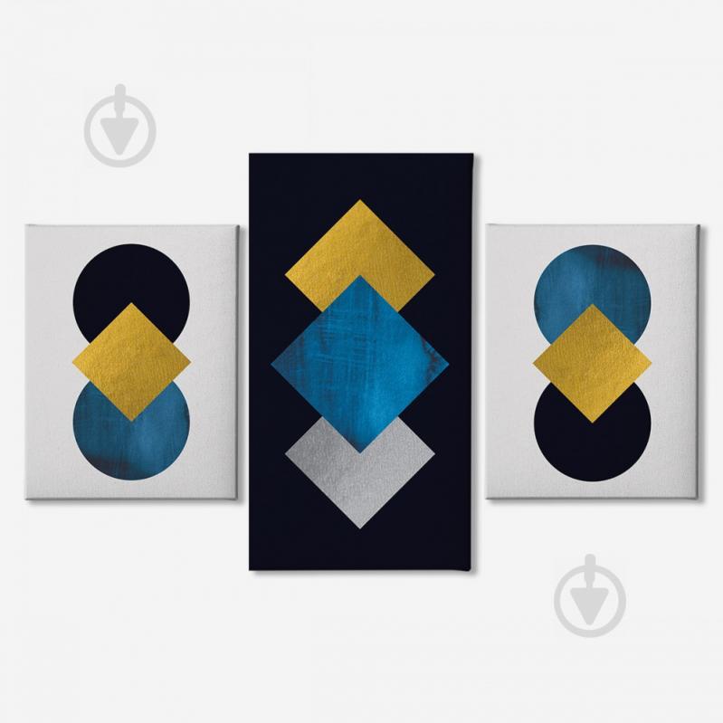 Модульная картина из трех частей Malevich Store 96x60 см Luxury (MK322005)