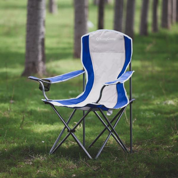 Стілець Kingcamp Arms Chairin Steel Grey/Blue (KC3818) - фото 8