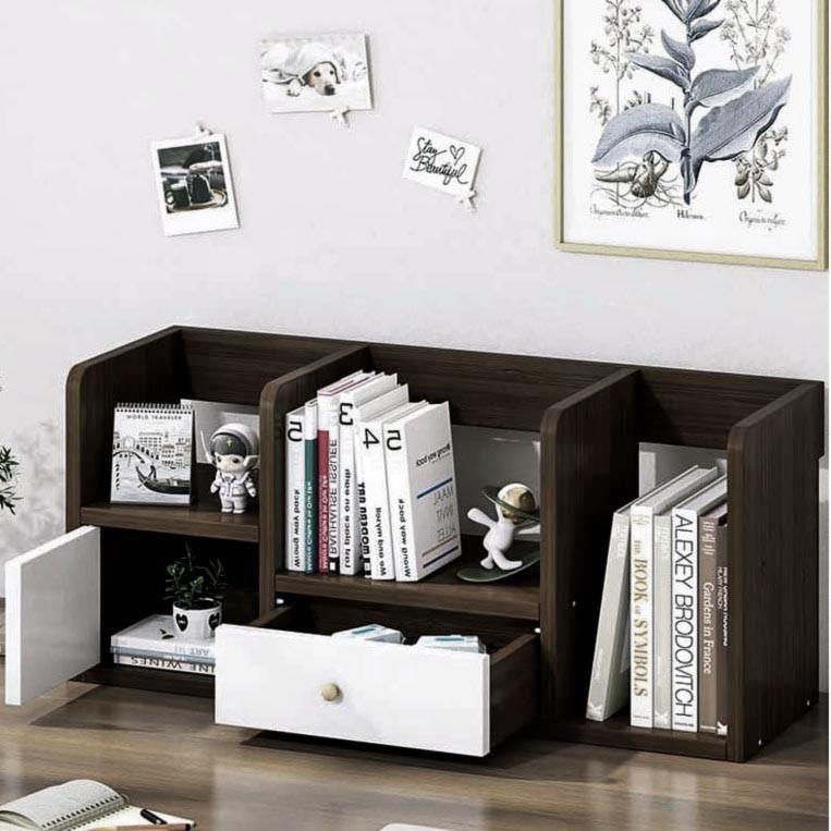 Полка-надстройка настольная из дерева Торивия мокко-зефир (АКД-01231020)