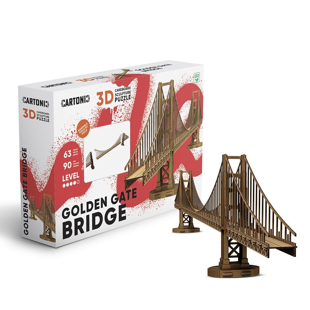 Пазл-конструктор 3D картонный Cartonic 3D Puzzle GOLDEN GATE BRIDGE Мост Золотая Брам (33394466)