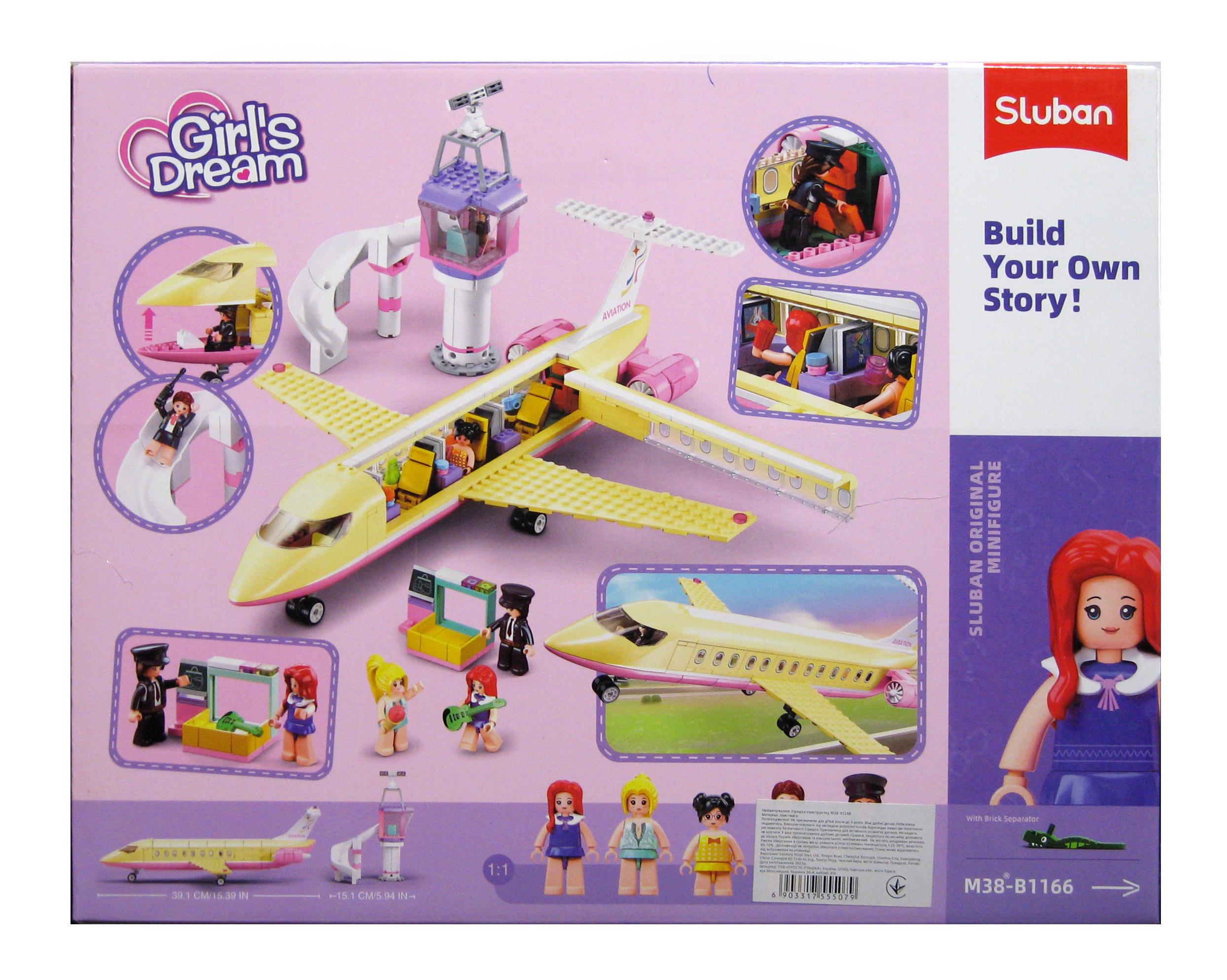 Конструктор Sluban M38-B1166 Пасажирський літак 384 деталі 5 фігурок - фото 5 Конструктор Sluban M38-B1166 Пасажирський літак 384 деталі 5 фігурок - фото 5