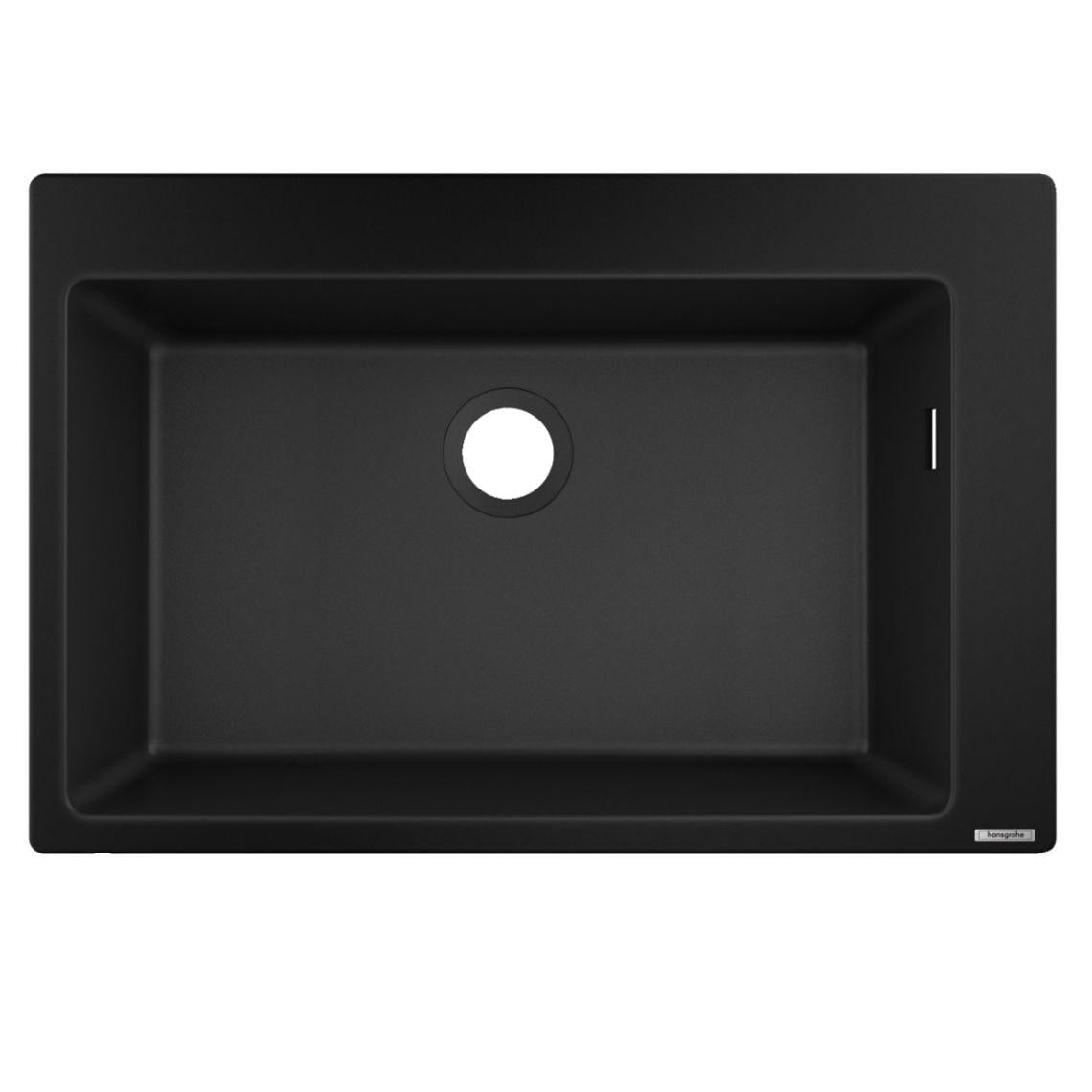 Мойка кухонная накладная Hansgrohe S 51 S510-U660 770х510 Черный графит (LM-43313170)