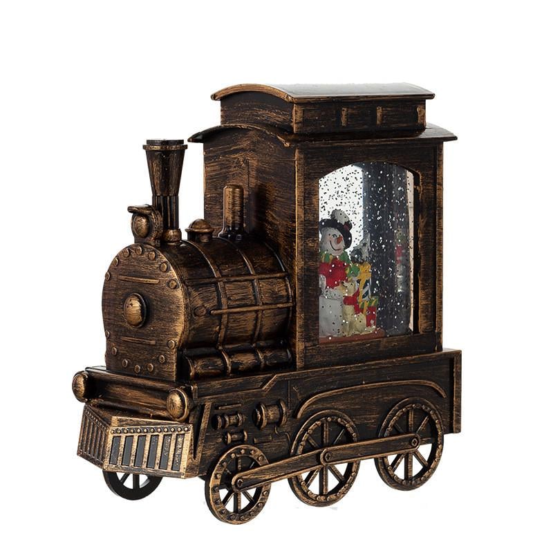 Новогодний декоративный фонарь Lesko Паравозик подвесной на батарейках Bronze (24366814) Новогодний декоративный фонарь Lesko Паравозик подвесной на батарейках Bronze (24366814)