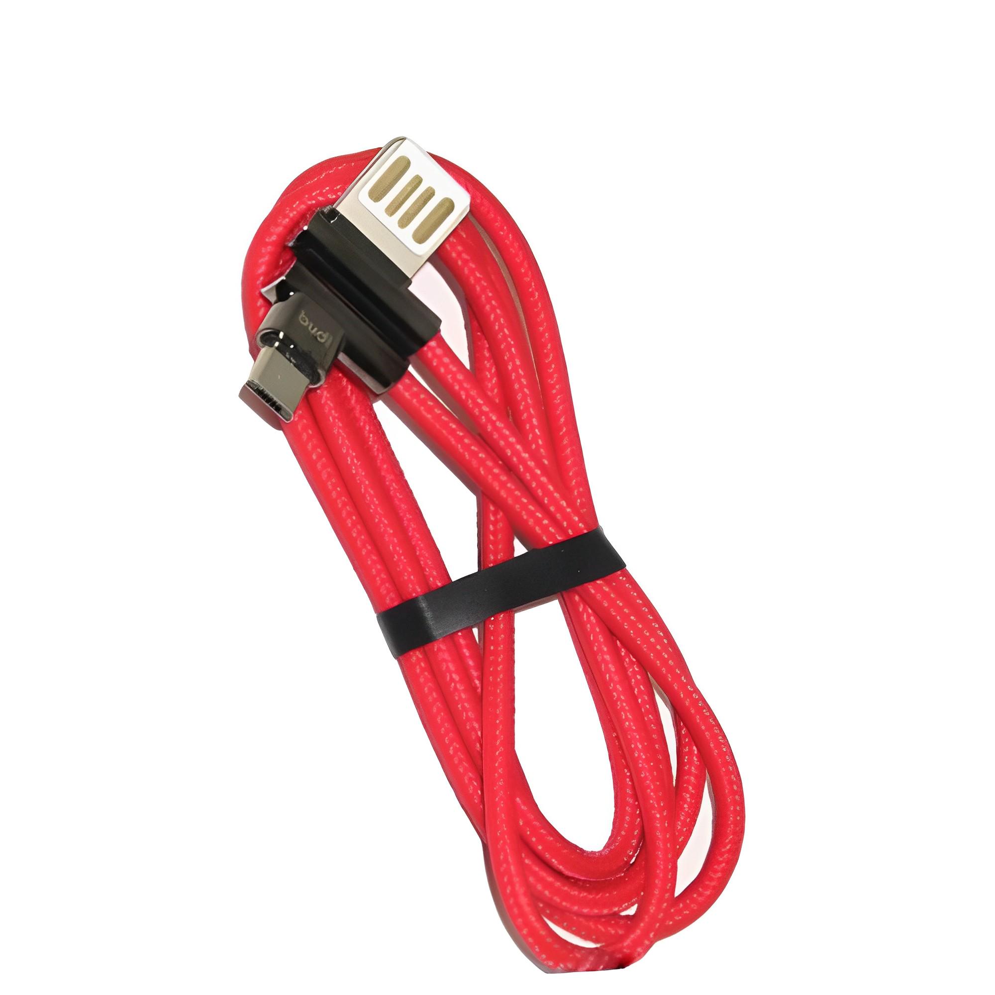 Кабель двухсторонний Budi в оплете USB/Micro USB (5270)