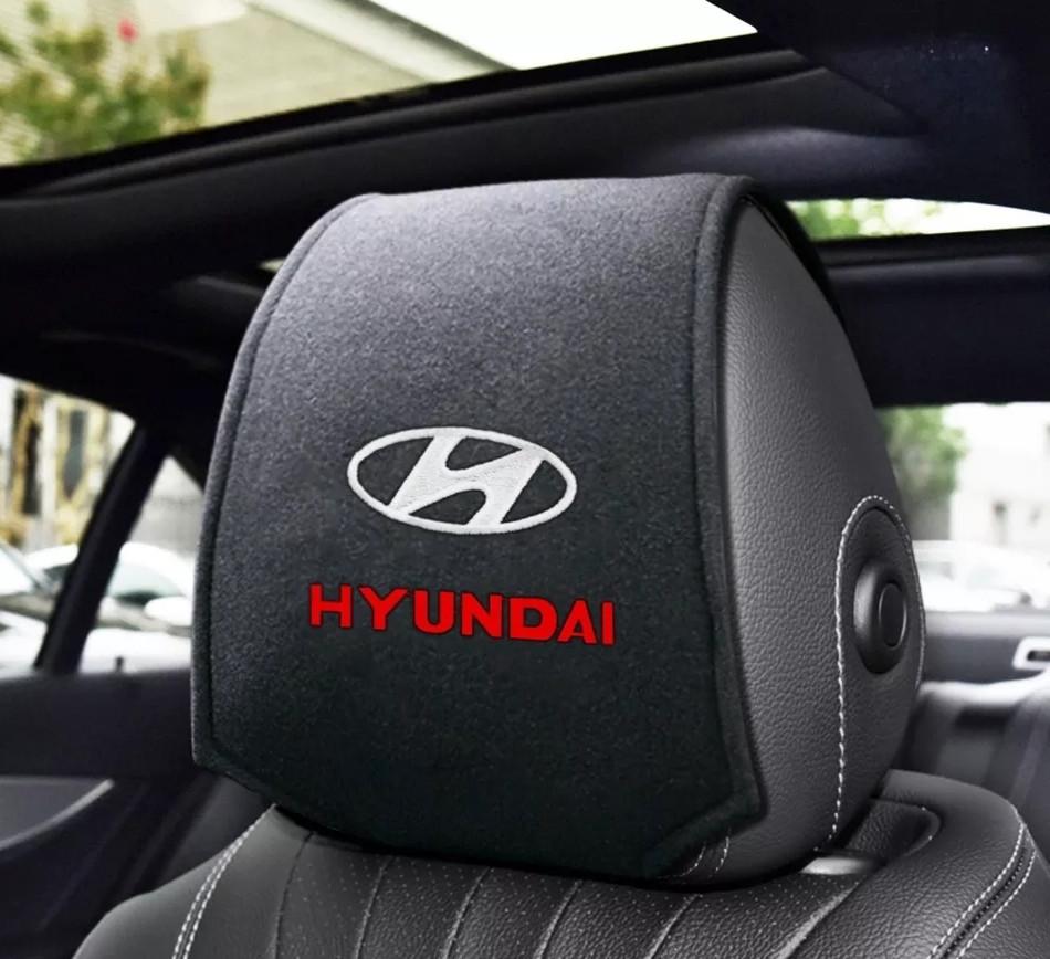 Чехол на подголовник с логотипом Hyundai 2 шт. (1728574551)