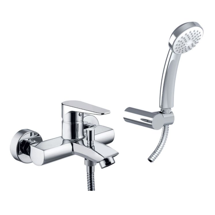 Змішувач для ванни Paffoni Orange OG023CR CROMO з лійкою для душу Хром (LM-OG023CR)