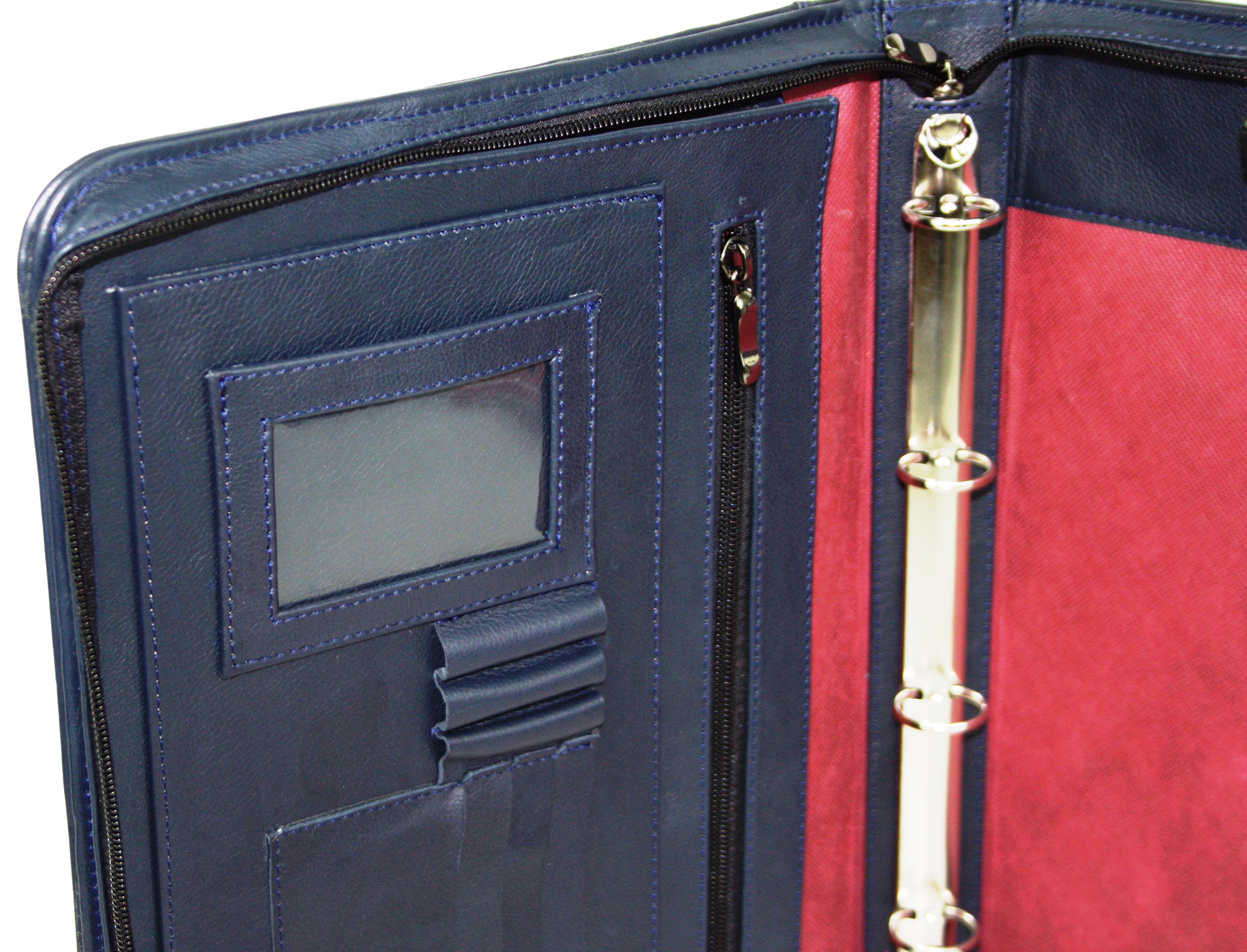 Папка деловая Portfolio для документов кожаная Синий (Port1003 navy) - фото 6 Папка деловая Portfolio для документов кожаная Синий (Port1003 navy) - фото 6