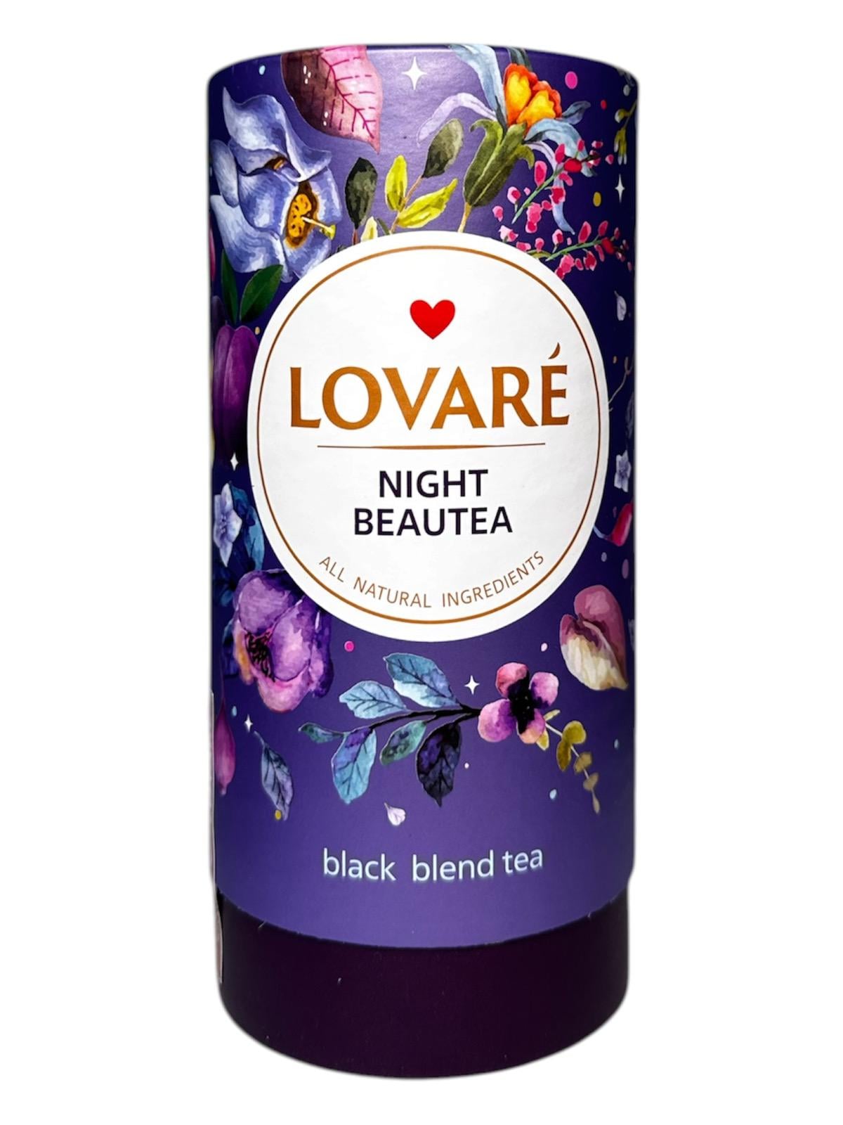 Чай Lovare Night Beautea чорний з гранатом та інжиром 80 г (59238)