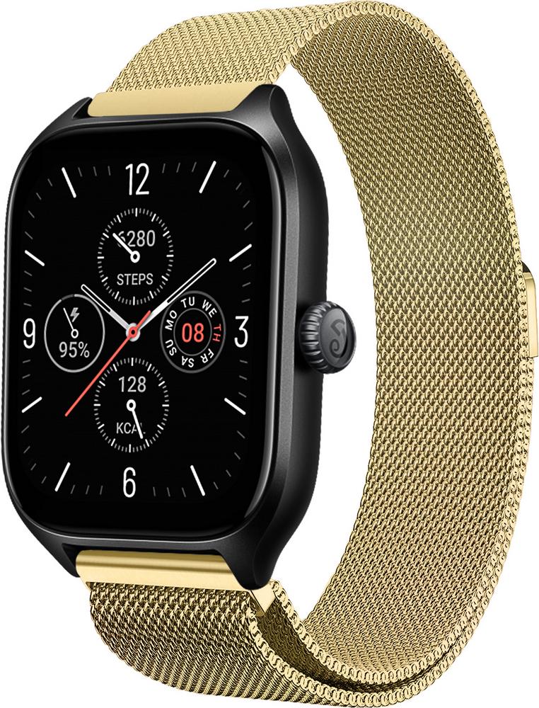 Ремешок Миланская петля Milano для Amazfit GTS 4/Mini Gold (29452-2A)
