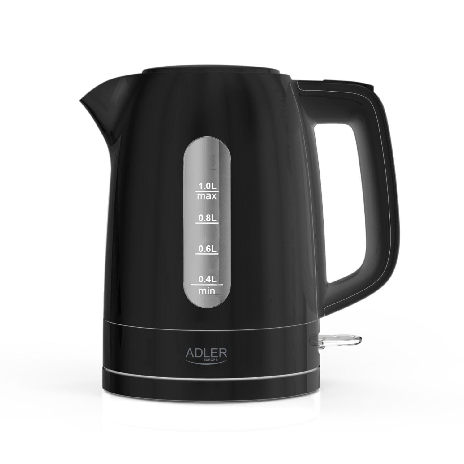 Чайник электрический Adler AD1380B 1,0 л 2200W пластиковый корпус STRIX Черный Чайник электрический Adler AD1380B 1,0 л 2200W пластиковый корпус STRIX Черный