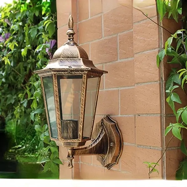 Ліхтар настінний вуличний вгору 20 см (9029 BG W/S up) - фото 2 Ліхтар настінний вуличний вгору 20 см (9029 BG W/S up) - фото 2