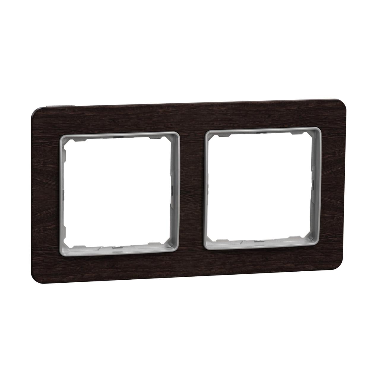 Рамка 2-постовая Schneider Electric Sedna Design&Elements ABS-UV 156х85х10 мм Венге (SDD381802)