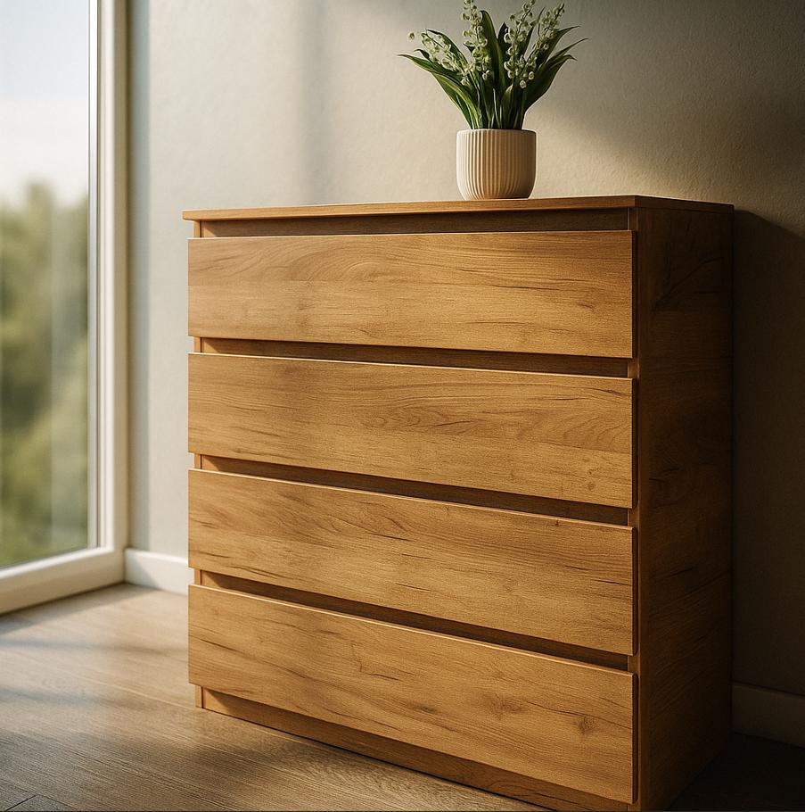 Комод для одежды Мастер Форм Брайт 900х376х950 мм Дуб крафт золотой (20187) Комод для одежды Мастер Форм Брайт 900х376х950 мм Дуб крафт золотой (20187)