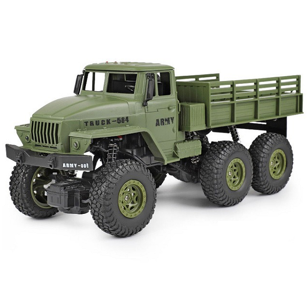 Грузовик военный на радиоуправлении Army Truck 584 1:18 4WD Green (d370)