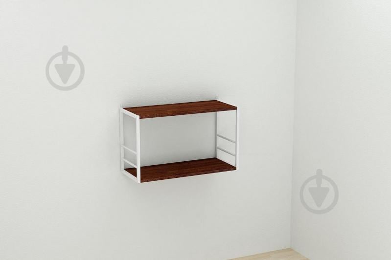 Книжная полка универсальная Ferrum-decor Стим 1 38x63x26 белый ДСП Венге 16мм (XK00030)