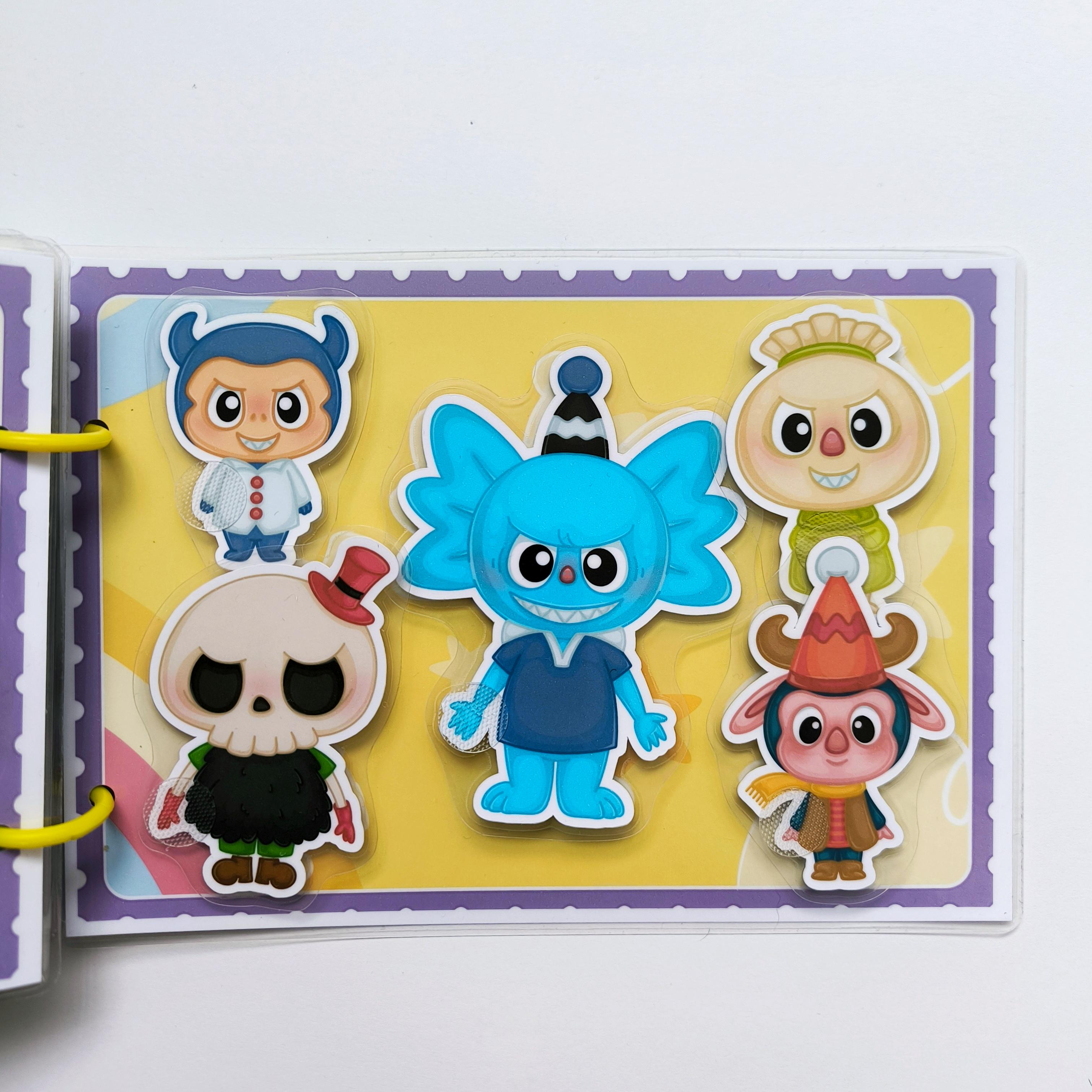 Книга на липучках Лабубу розвивающая (LP-0057) - фото 13 Книга на липучках Лабубу розвивающая (LP-0057) - фото 13