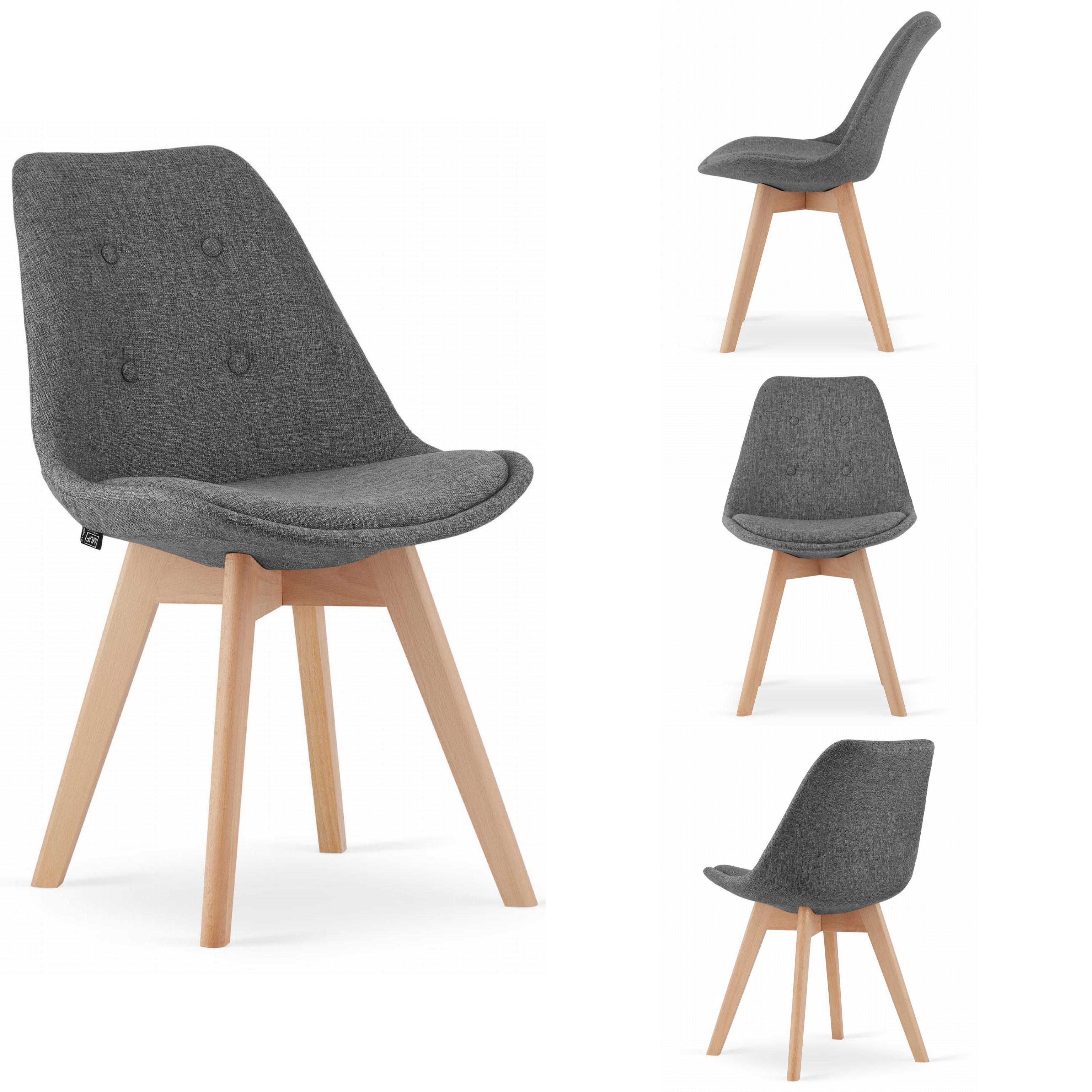 Стулья кухонные LBT NORI текстиль 4 шт Серый (9517)