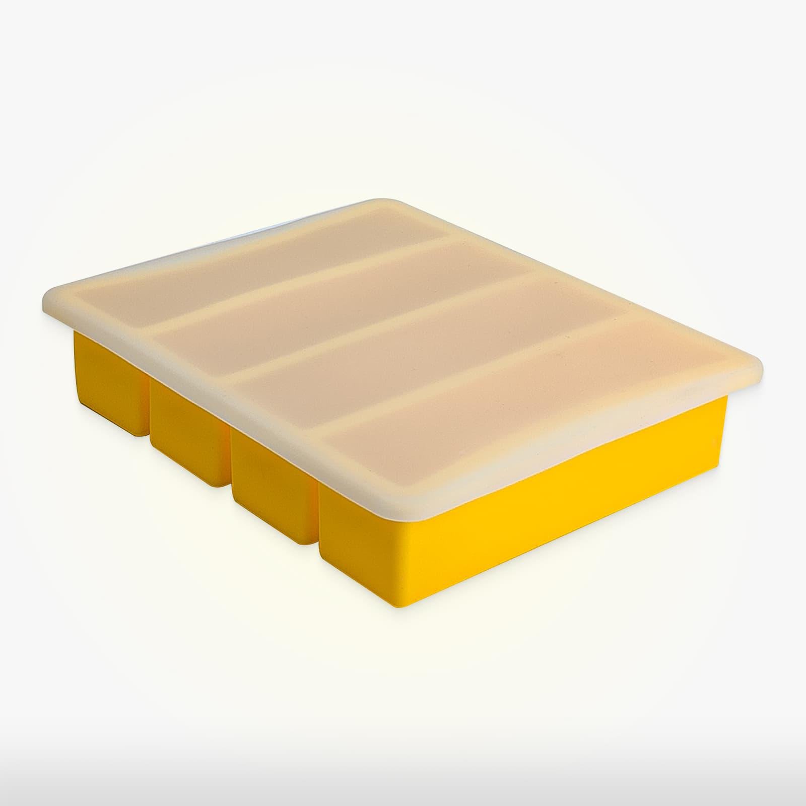 Форма для льоду Olin & Olin Collins силіконова для коктейлів 4 куби Жовтий (7852-XL-4-y)