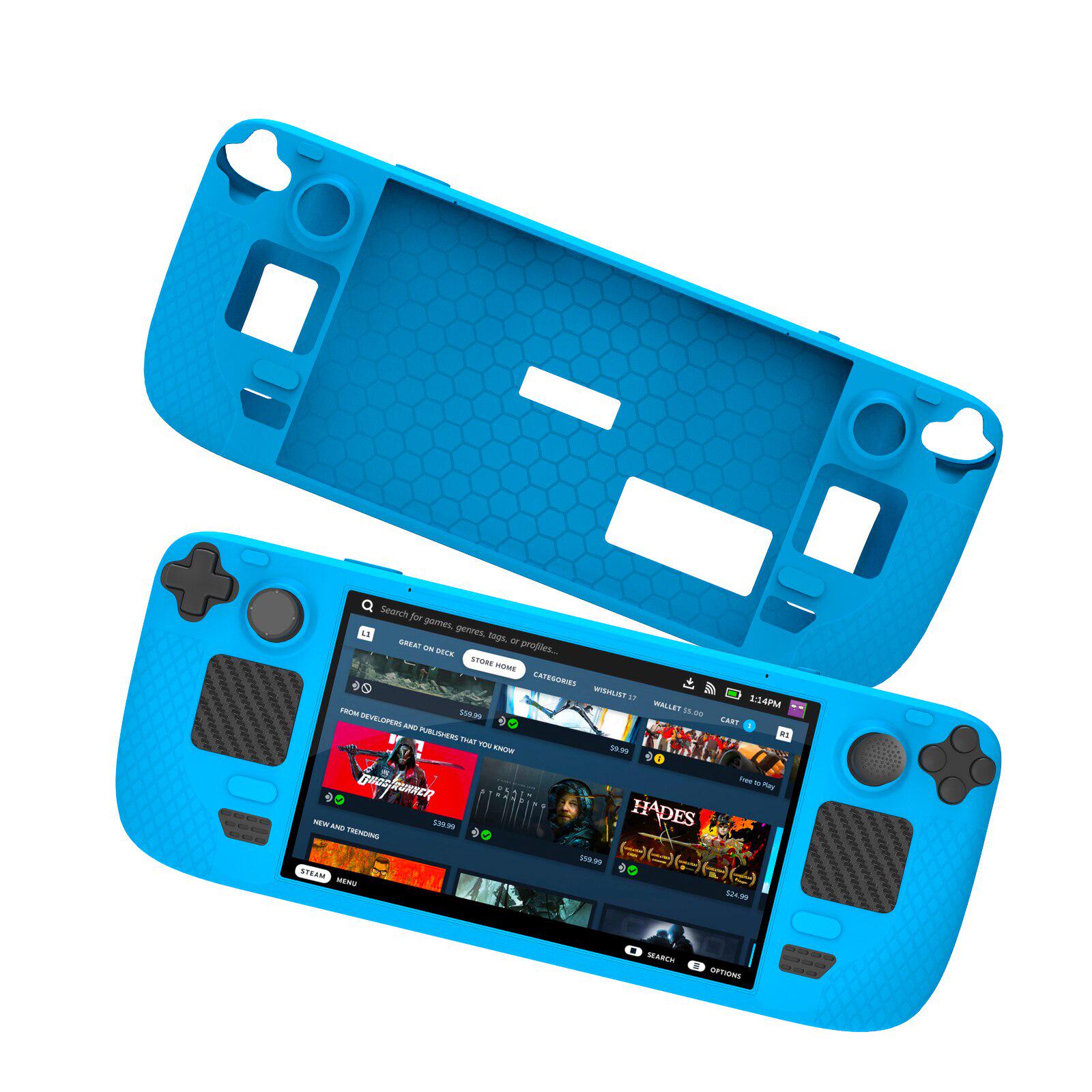 Защитный чехол для Steam Deck силиконовый Blue (ACS-ZSCFSDbl) - фото 2 Защитный чехол для Steam Deck силиконовый Blue (ACS-ZSCFSDbl) - фото 2