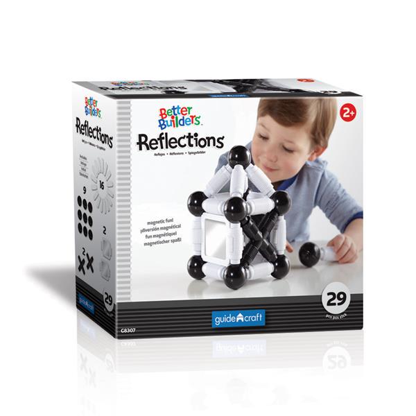 Конструктор магнітний Guidecraft Better Builders Reflections 29 деталей (G8307)