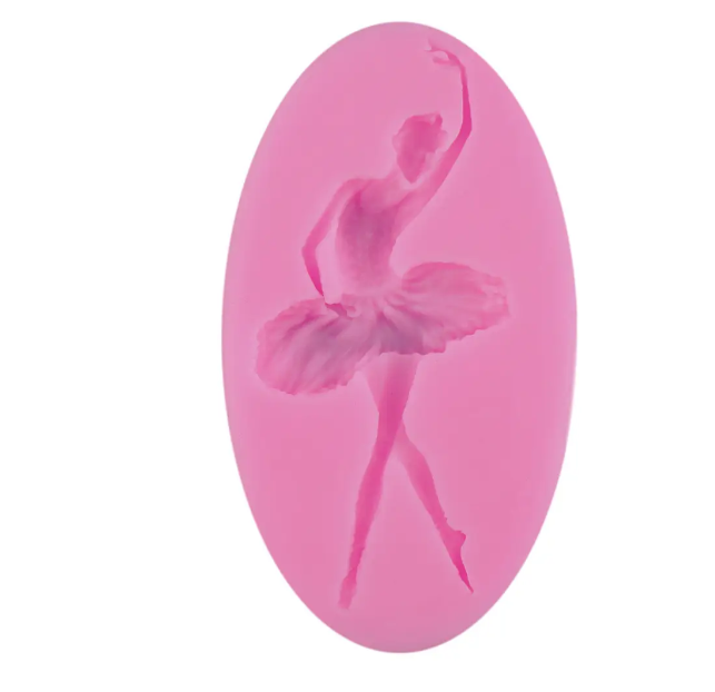 Молд силиконовый Балерина 100x55 мм Розовый (40619) Молд силиконовый Балерина 100x55 мм Розовый (40619)
