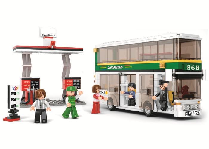 Конструктор Sluban M38-B0331 Двухэтажный автобус 403 детали 5 фигурок