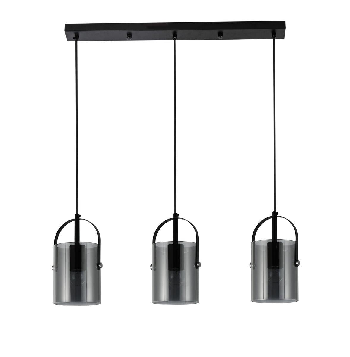 Светильник подвесной Light House SRS-20680/3L черный плафон Дымчатый Светильник подвесной Light House SRS-20680/3L черный плафон Дымчатый