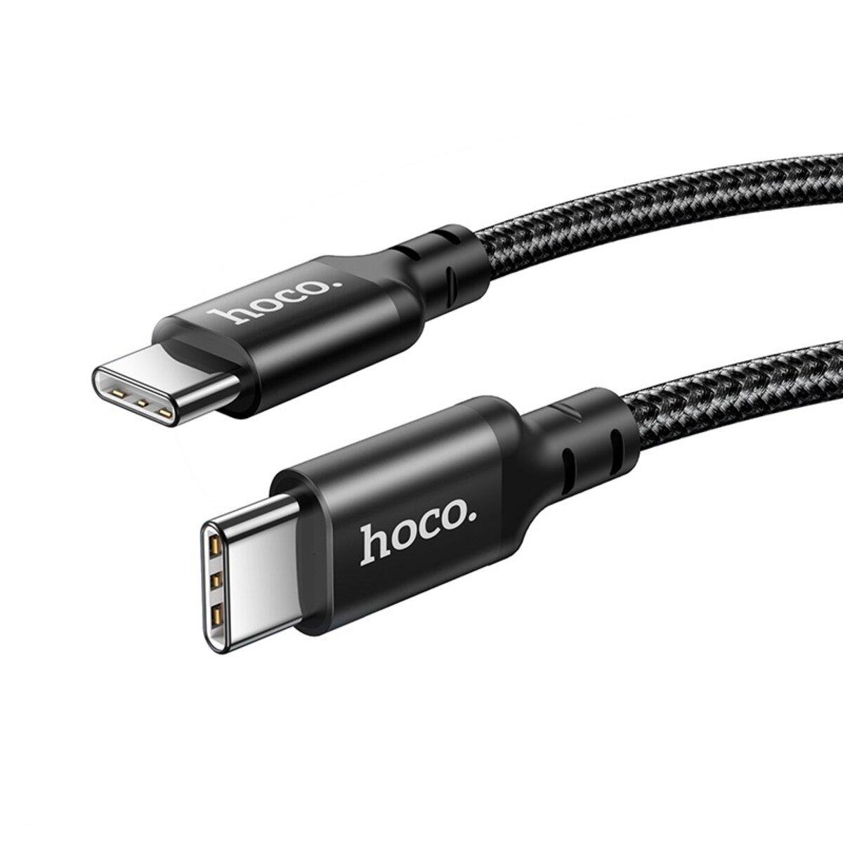 КабельHoco X14 USB Type-C to Type-C 60 Вт 1 м Black (26450459)