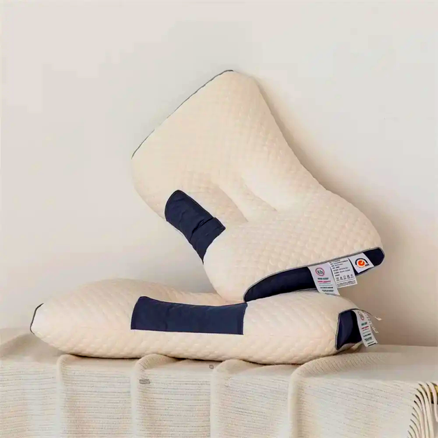 Подушка для сну ортопедична з ефектом пам'яті 74х48х12 см анатомічна подушка для шиї (744812) - фото 6 Подушка для сну ортопедична з ефектом пам'яті 74х48х12 см анатомічна подушка для шиї (744812) - фото 6