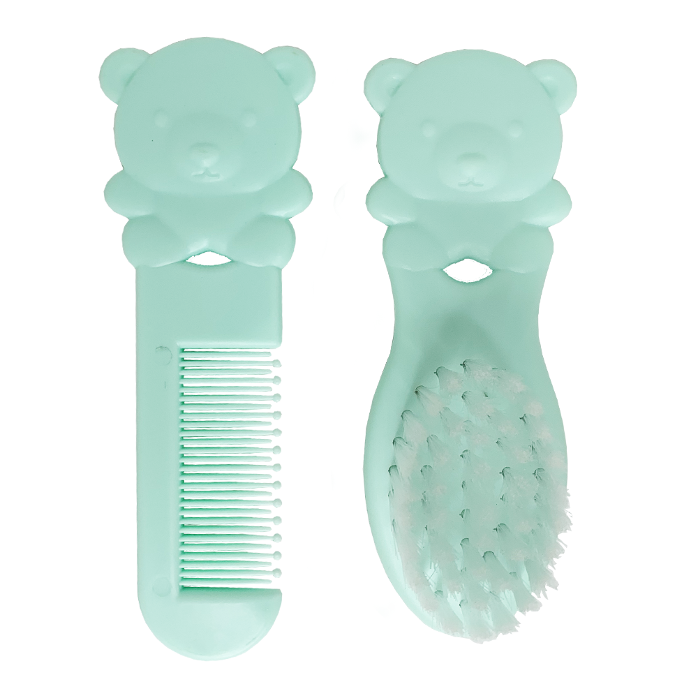 Набір для новонароджених Щітка і гребінець Бірюзовий (18031823)