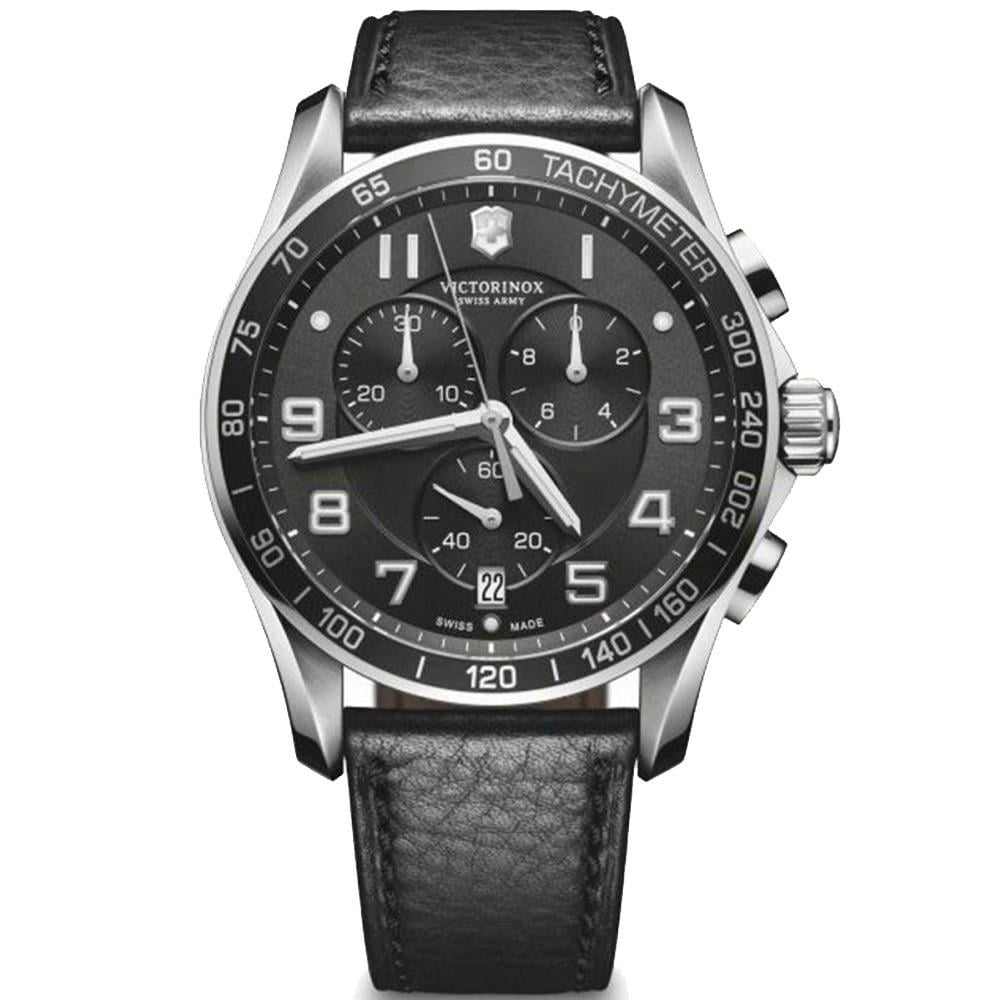 Наручний годинник чоловічий Victorinox Swiss Army Chrono Classic Xls кварцевий Silver (V241651)