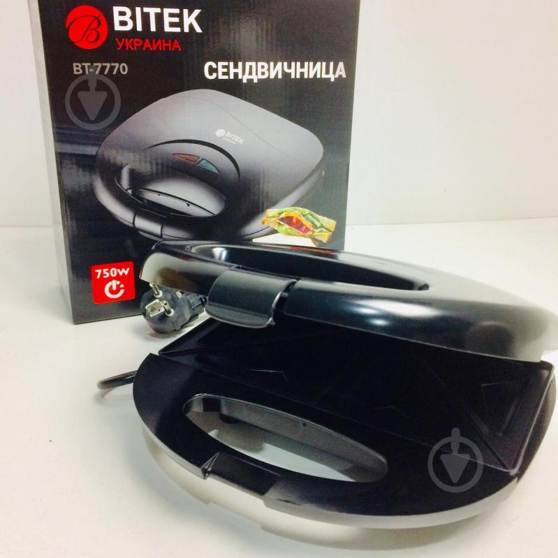 Сендвичница 750Вт BITEK BT-7770 Черная - фото 3 Сендвичница 750Вт BITEK BT-7770 Черная - фото 3