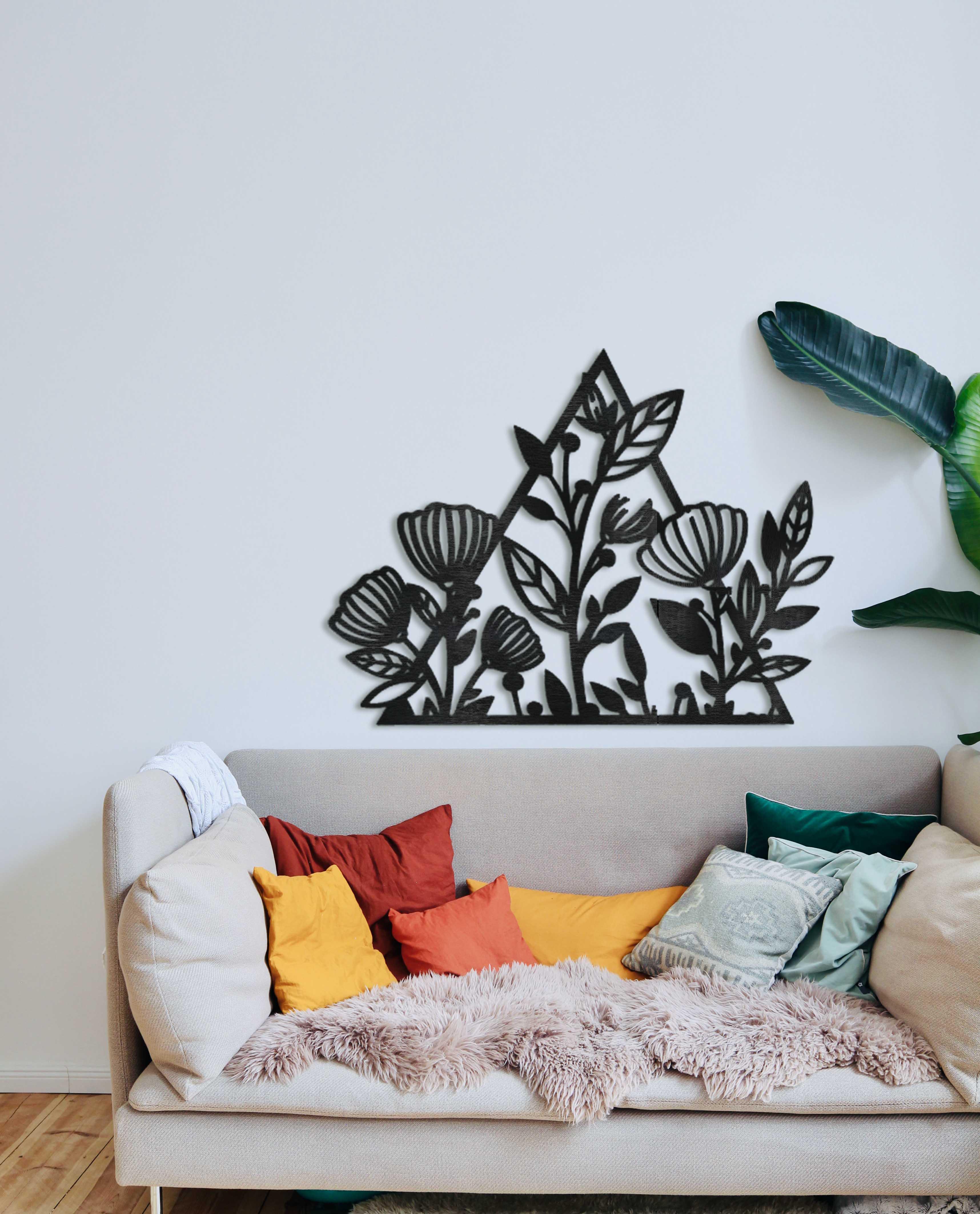 Декоративне панно Весняний лужок 60 см (01098-чор-60)