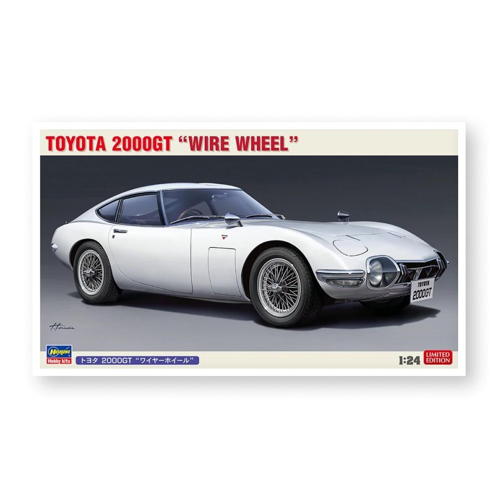 Сборная модель автомобиля - TOYOTA 2000GT «WIRE WHEEL» - Hasegawa 20617